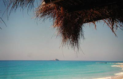Blick von der Strandtaverne