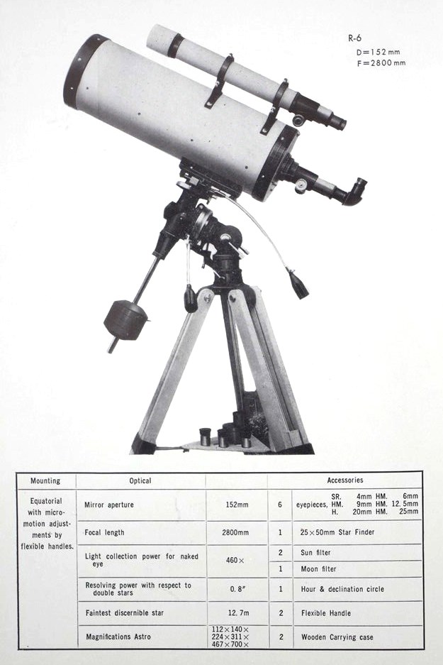  SYW/Yamamoto Cassegrain 152/2800mm " Danubia R-6P" 