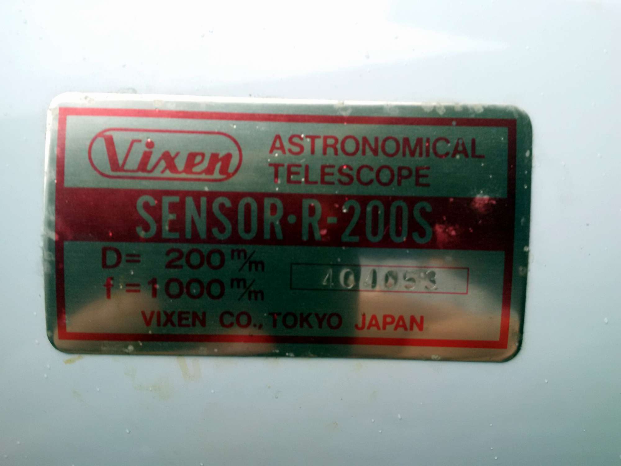  Vixen Sensor Newton 200/1000mm 