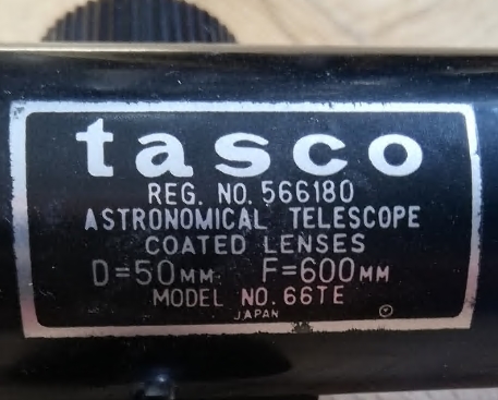 Tasco 66T Refraktor 50/600mm