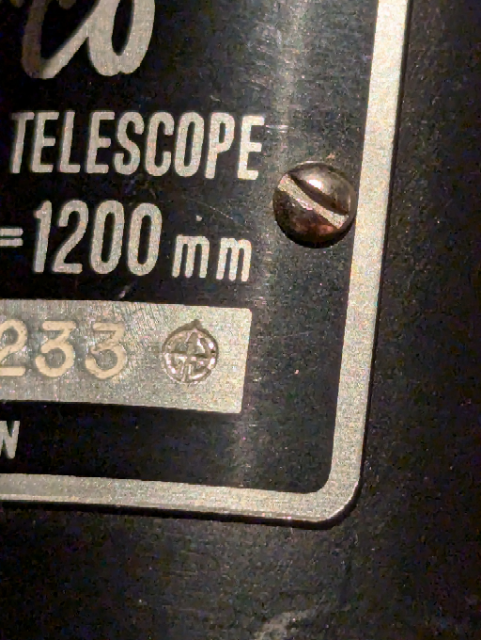 Royal Astro D-77/Tasco 10-TE 5 76.2/1200mm-Refraktor